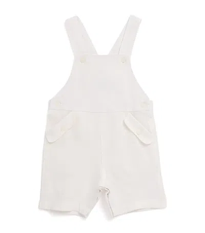 Tartine Et Chocolat Kids' Linen Dungarees In White
