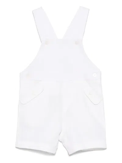 Tartine Et Chocolat Babies' Linen Dungarees In White