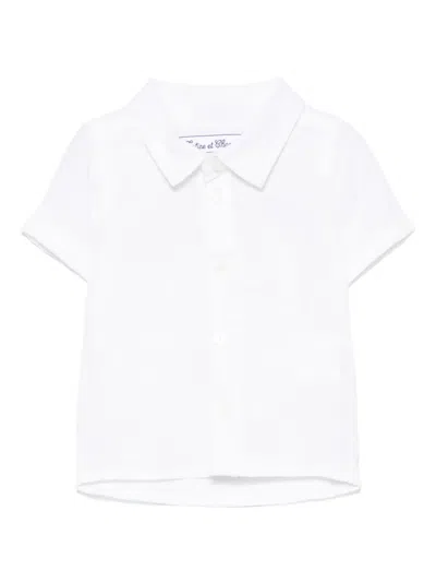 Tartine Et Chocolat Babies' Linen Shirt In White