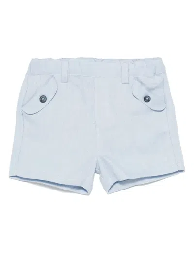 Tartine Et Chocolat Babies' Linen Shorts In Blue
