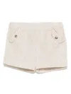Tartine Et Chocolat Linen Shorts In Neutrals