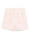 Tartine Et Chocolat Linen Shorts In Pink