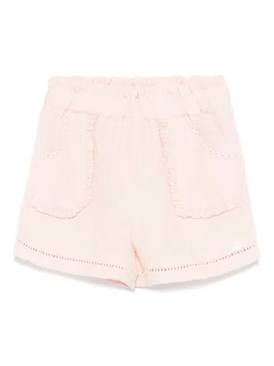 Tartine Et Chocolat Babies' Linen Shorts In Pink
