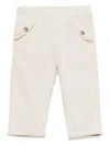 Tartine Et Chocolat Linen Trousers In Neutrals
