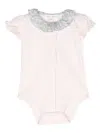 Tartine Et Chocolat Logo-embroidered Floral Shorts Set In Pink
