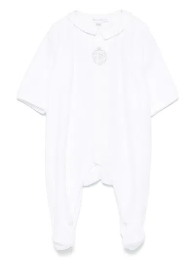 Tartine Et Chocolat Babies' Logo-embroidered Pajamas In White
