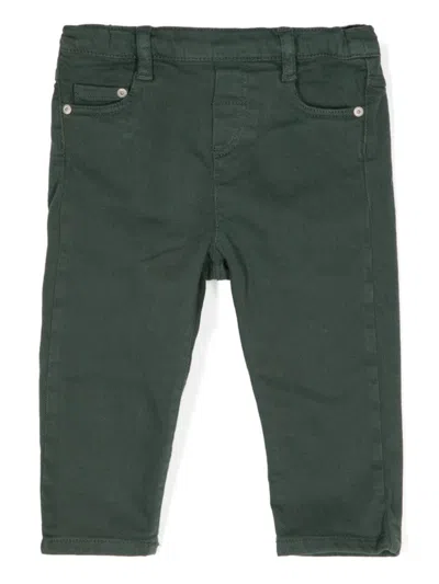 Tartine Et Chocolat Babies' Logo-patch Jeans In Green