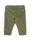 Tartine Et Chocolat Logo-patch Stretch-cotton Trousers In Green