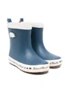 Tartine Et Chocolat Logo-patch Wellies In Blue