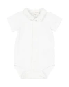 Tartine Et Chocolat Man Baby Bodysuit White Size 9 Cotton, Elastane In White