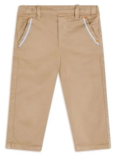 Tartine Et Chocolat Babies' Mid-rise Cotton Chino Trousers In Neutrals
