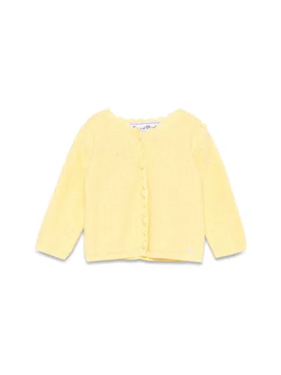 Tartine Et Chocolat Mini Cardigan For Girls In Yellow
