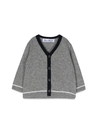 Tartine Et Chocolat Mini Cashmere Vest For Baby Boys In Grey
