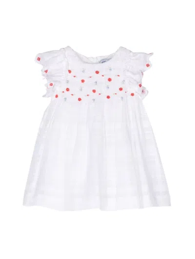 Tartine Et Chocolat Mini Cotton Dress For Baby Girls In White