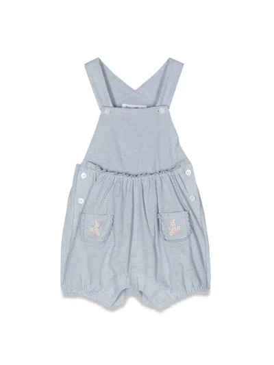 Tartine Et Chocolat Mini Dungarees For Baby Girls In Blue