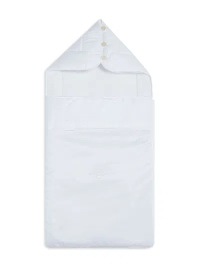 Tartine Et Chocolat Monogramme Cotton Baby Nest In White