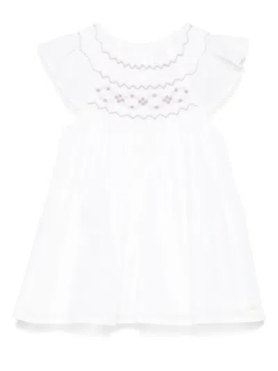 Tartine Et Chocolat Babies' Motif-embroidered Dress In White