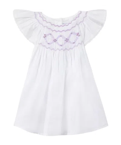 Tartine Et Chocolat Motif-embroidered Dress In White