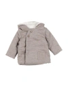 Tartine Et Chocolat Newborn Girl Coat Grey Size 3 Cotton