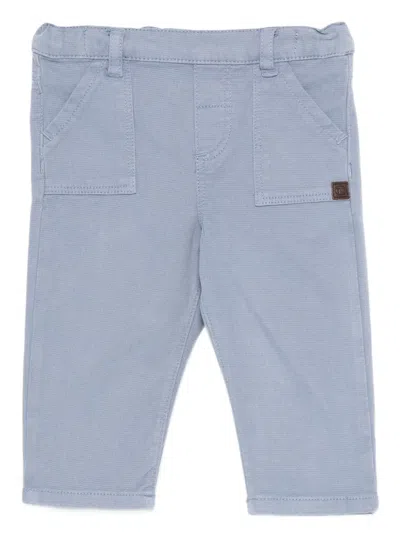 Tartine Et Chocolat Babies' Patch-pocket Pants In Blue