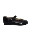Tartine Et Chocolat Perforated Lisse Ballerinas In Black