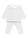 Tartine Et Chocolat Peter Pan-collar Trouser Set In White