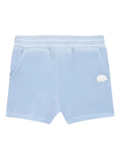 Tartine Et Chocolat Babies' Pocket Appliqué Shorts In Blue