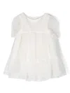 Tartine Et Chocolat Point-d'esprit Short-sleeve Dress In Neutrals
