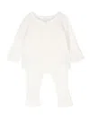 Tartine Et Chocolat Pointelle-knit Cardigan And Trousers In White
