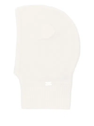 Tartine Et Chocolat Babies' Pom-pom Embellished Balaclava In White