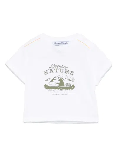 Tartine Et Chocolat Babies' Printed T-shirt In White