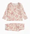 Tartine Et Chocolat Printed Top And Leggings Set In Pink