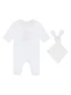 Tartine Et Chocolat Rabbit-embroidered Cotton Romper In White