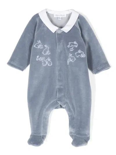 Tartine Et Chocolat Babies' Rabbit-illustration Pajamas