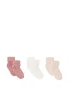 Tartine Et Chocolat Ribbed-cuff Socks (pack Of Three) In Pink