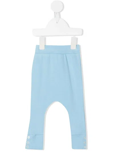 Tartine Et Chocolat Babies' Ribbed Knit Leggings In Blue