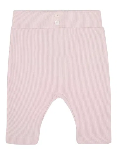 Tartine Et Chocolat Babies' Ribbed Leggings In Pink