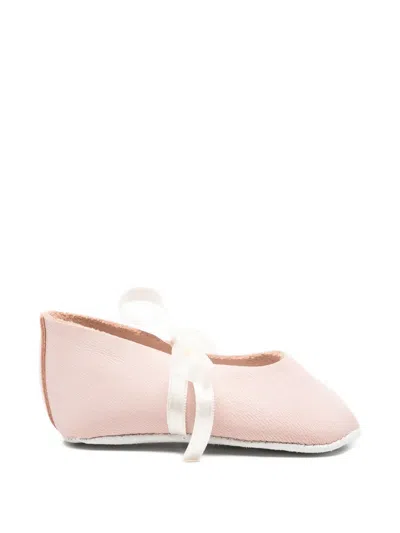 Tartine Et Chocolat Babies' Ribbon-detail Ballet Flats In Pink