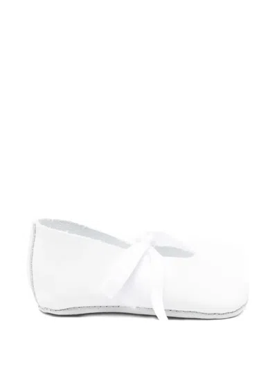Tartine Et Chocolat Babies' Ribbon-detail Ballet Flats In White