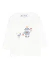 Tartine Et Chocolat Robot-dog Print Top In White