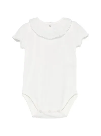 Tartine Et Chocolat Babies' Ruffled Bodysuit In Brown