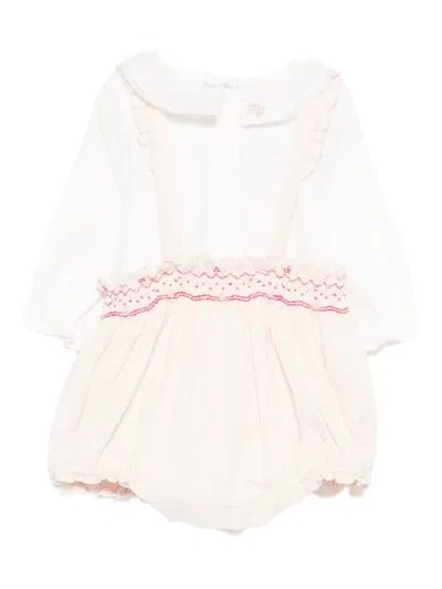 Tartine Et Chocolat Babies' Ruffled-detail Romper In Multi