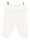 Tartine Et Chocolat Ruffled-detail Trousers In White