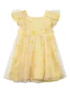 Tartine Et Chocolat Ruffled Floral Dress In Yellow