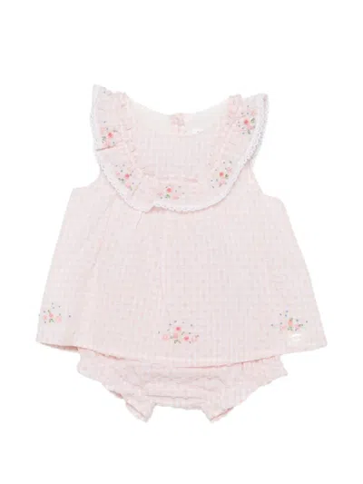Tartine Et Chocolat Babies' Ruffled Floral Shorts In Pink