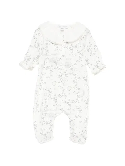 Tartine Et Chocolat Babies' Ruffled Printed Pyjamas In White