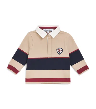 Tartine Et Chocolat Kids'  Rugby Polo Sweater In Multi