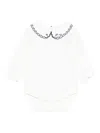 Tartine Et Chocolat Scalloped-collar Bodysuit In White