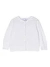 Tartine Et Chocolat Scalloped-edge Knit Cardigan In Weiss