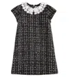 Tartine Et Chocolat Sequined Bouclé Dress In Black